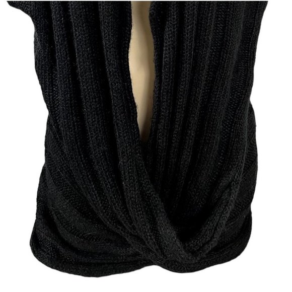 Derek Heart women's black draped front sweater size 3X, sleeveless - Picture 3 of 7